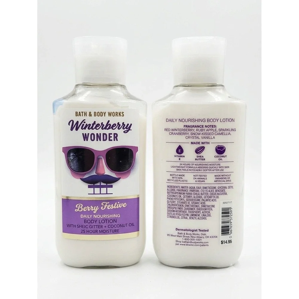 Bath & Body Works Winterberry Wonder Body Lotion 8oz Nutcracker Limited Edition
